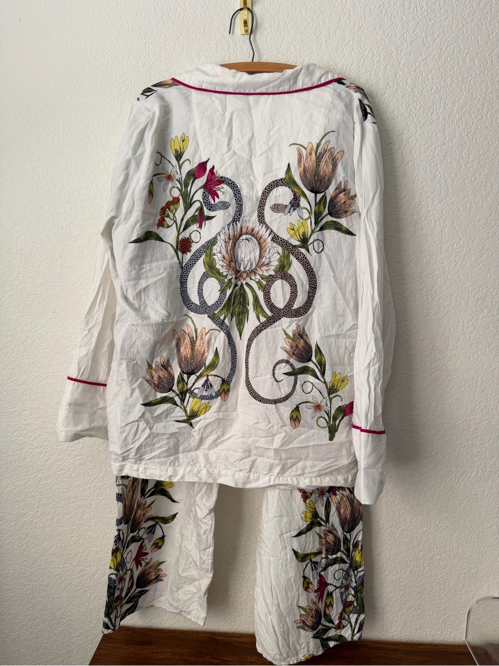 Victoria Garcia for Anthropologie Wide-Leg Flannel Pajama Bottoms XL Set - Picture 5 of 12